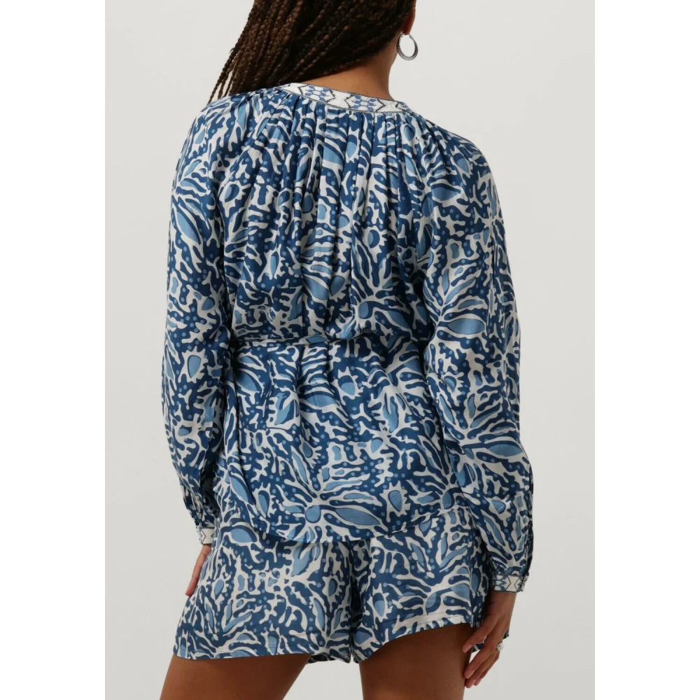 Ibana Lichtblauwe Blouse Tarza Blue Dames