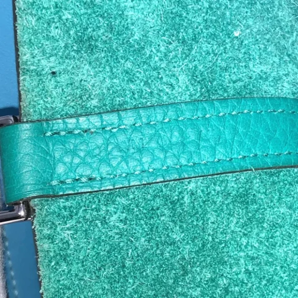 Hermès Vintage Pre-owned Leather handbags Green Dames