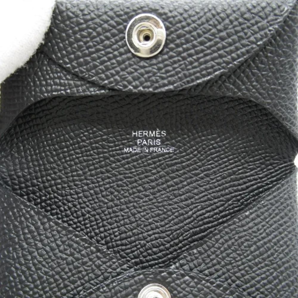 Hermès Vintage Pre-owned Leather wallets Black Dames