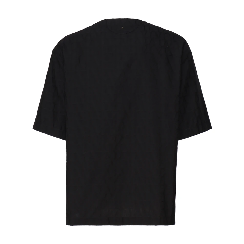 Valentino Garavani Zwarte Crew Neck T-shirt met Iconographe Motif Black Heren
