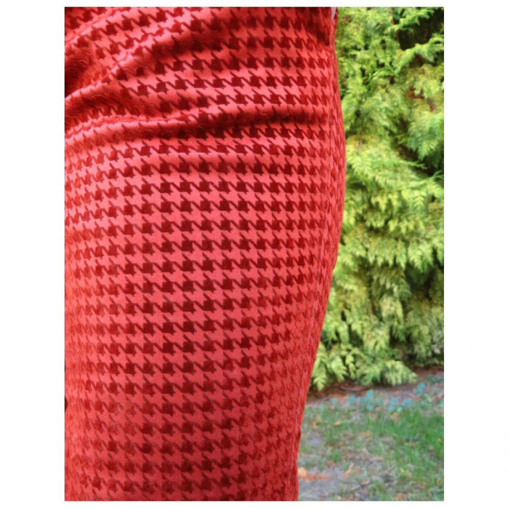 Mason's Jacqueline Pied-de-Poule Broek Red Dames