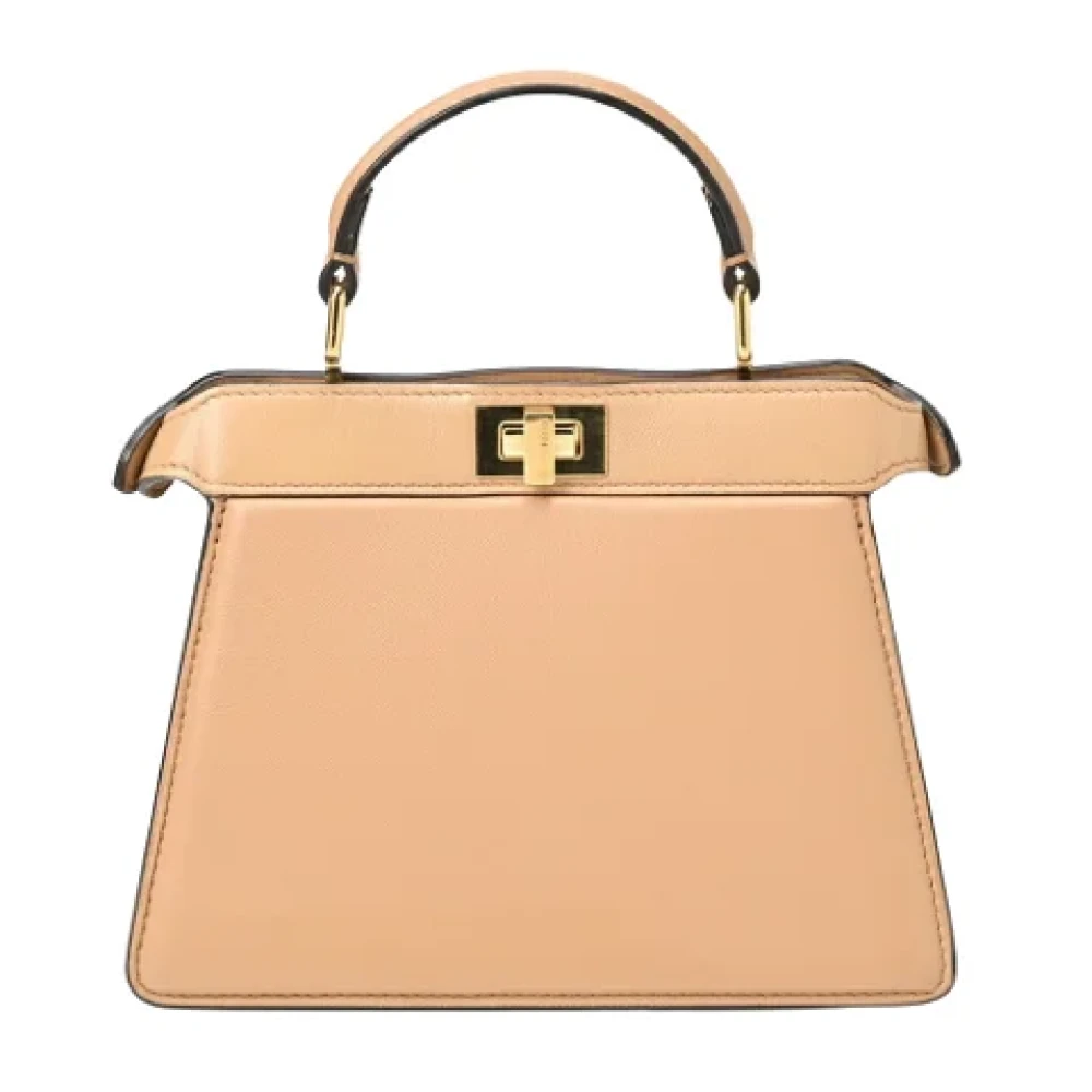 Fendi Vintage Pre-owned Canvas fendi-bags Beige Dames