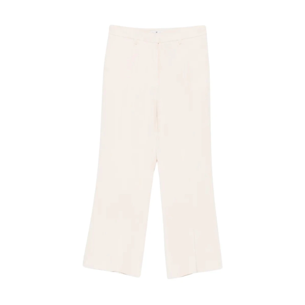 Pt Torino Women's Beige Wide Trousers, 2XL, Jodie Wide Trousers