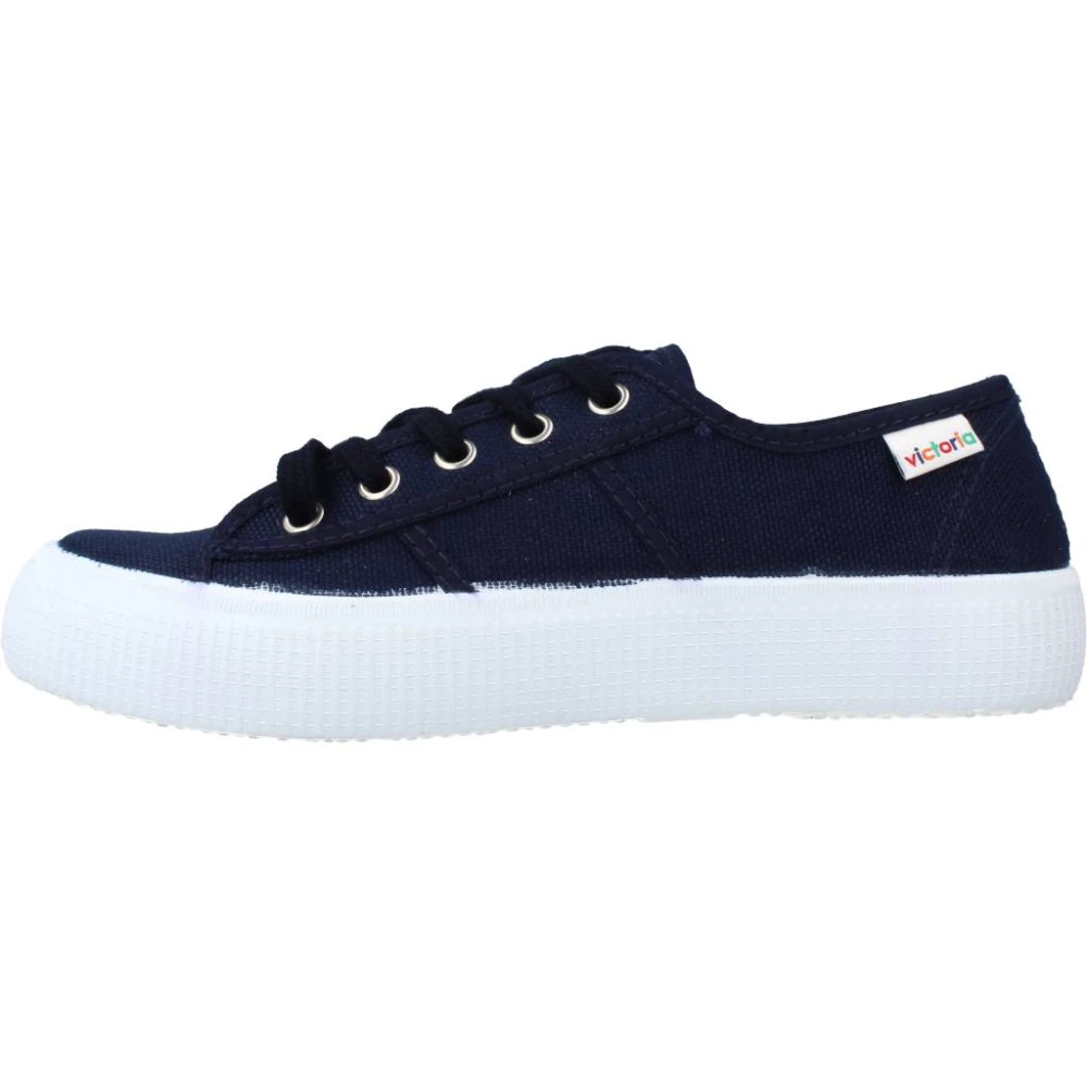 Victoria Steenbruine Canvas Sneakers voor Vrouwen Dames Schoenen Blauw