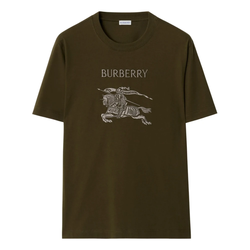 Burberry Men's Green T-Shirts And Polos - T-Shirts - S - Tops