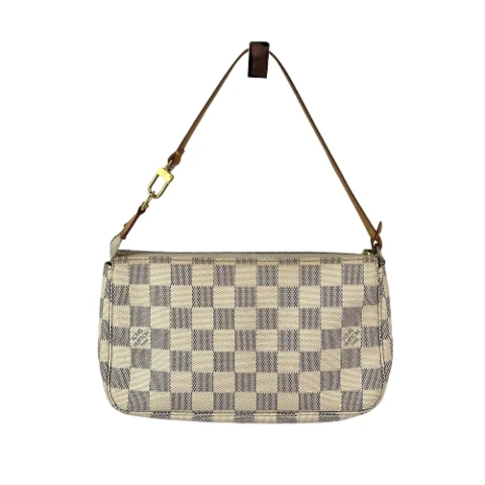 Louis Vuitton Vintage Pre-owned Leather handbags White Dames