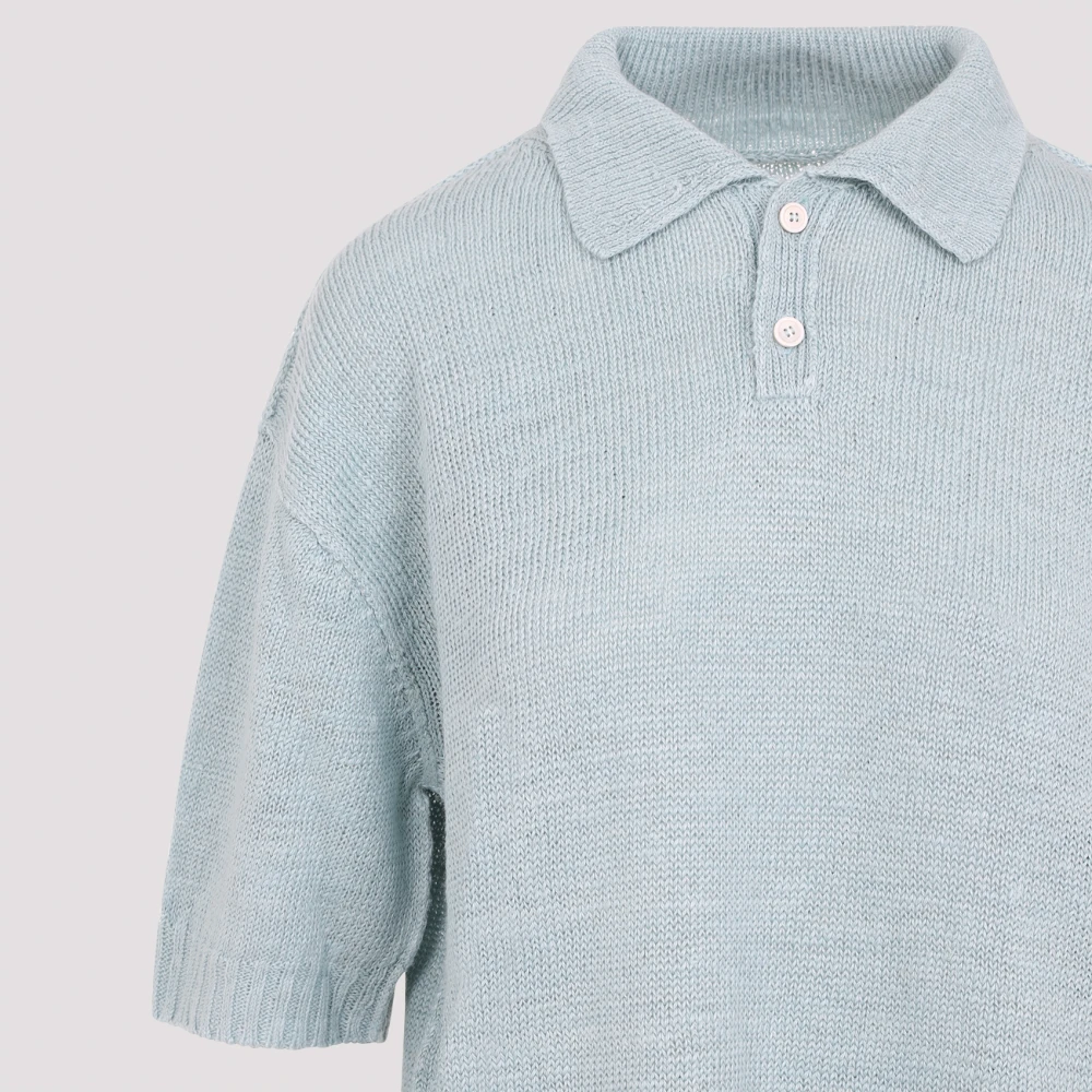 Maison Margiela Blauw T-shirt met True Hemp Blend Blue Dames