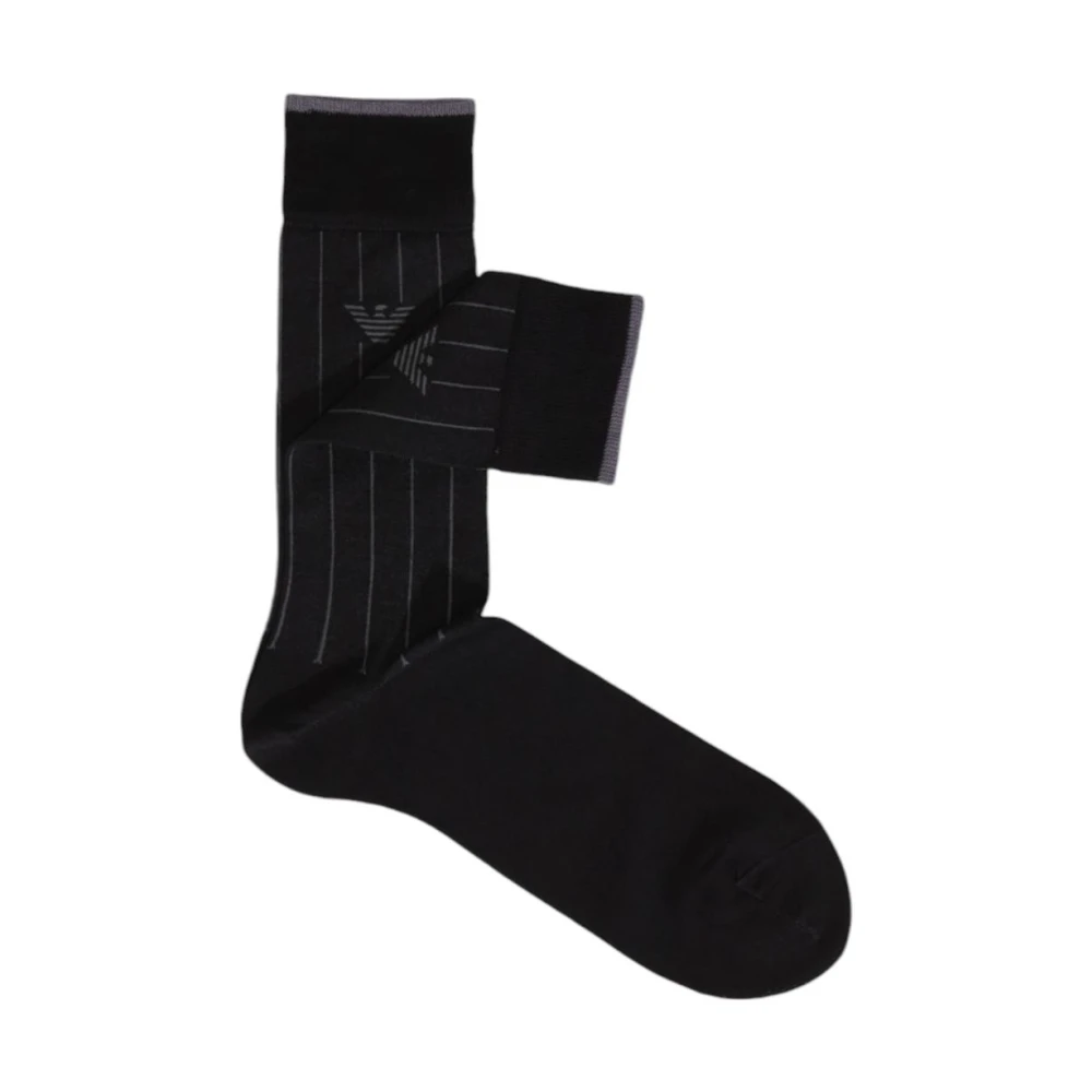 Emporio Armani Pinstripe Stijlvol Katoenmix Ondergoed Black Heren