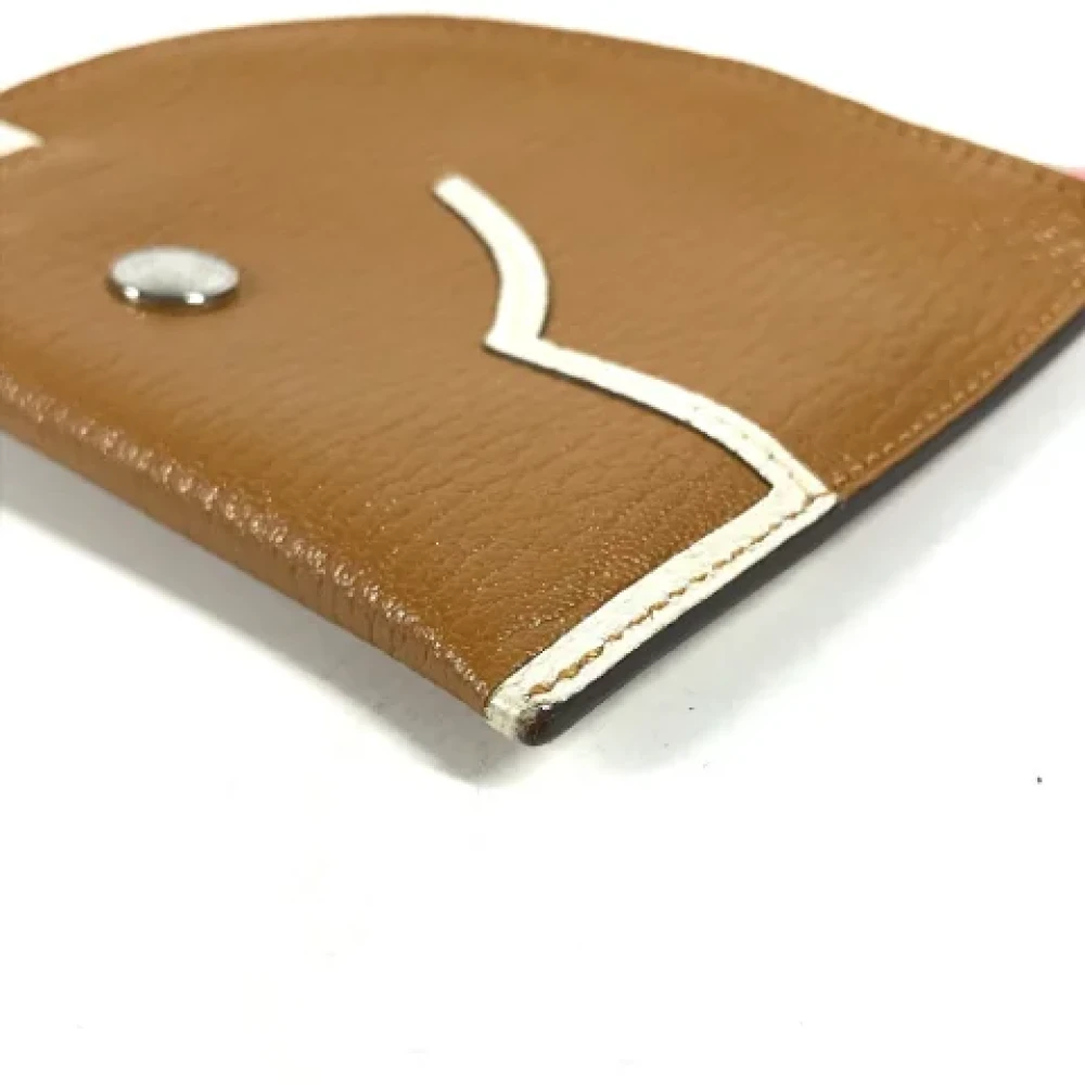 Hermès Vintage Pre-owned Leather wallets Brown Dames