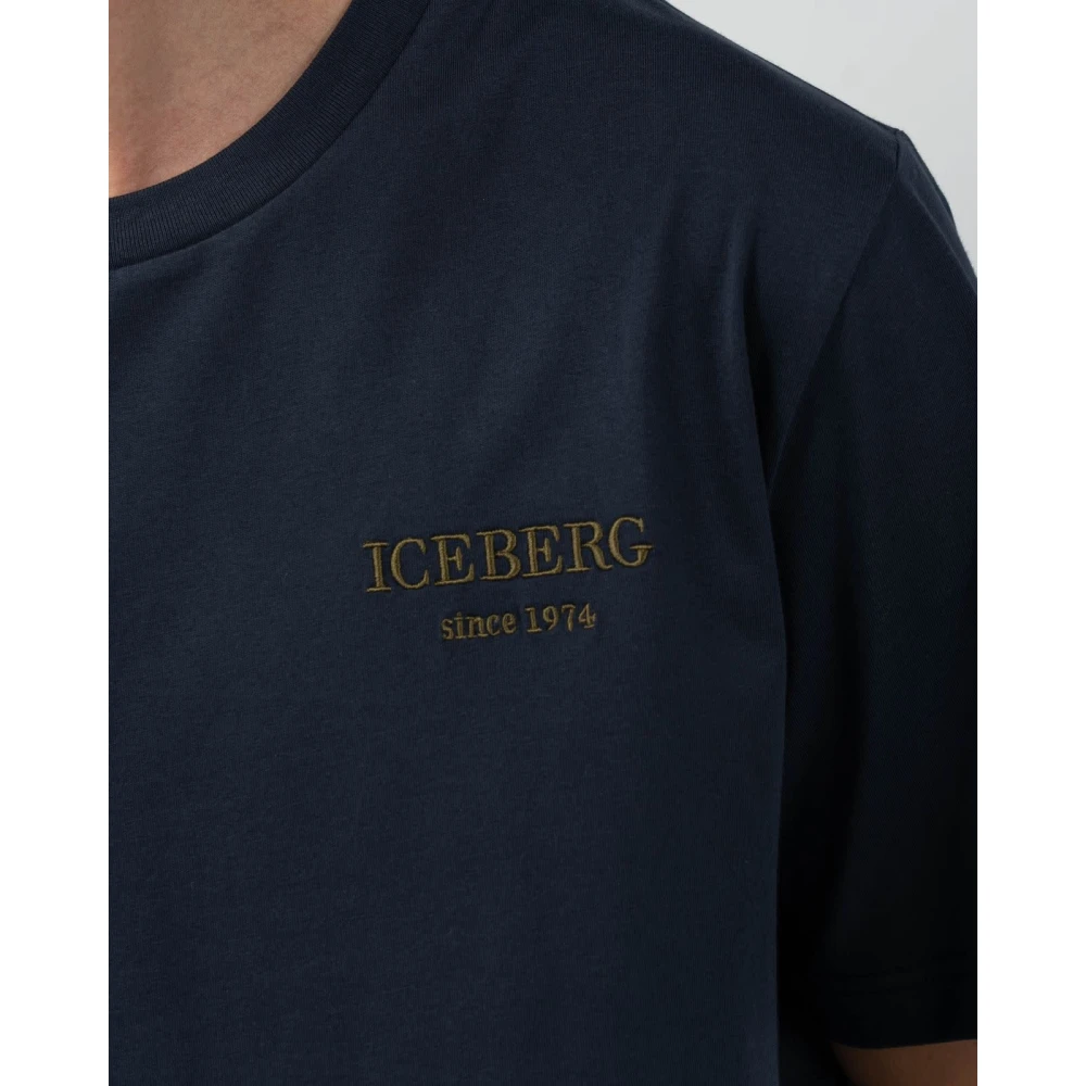 Iceberg Donkerblauwe Regular Fit Tee Blue Heren