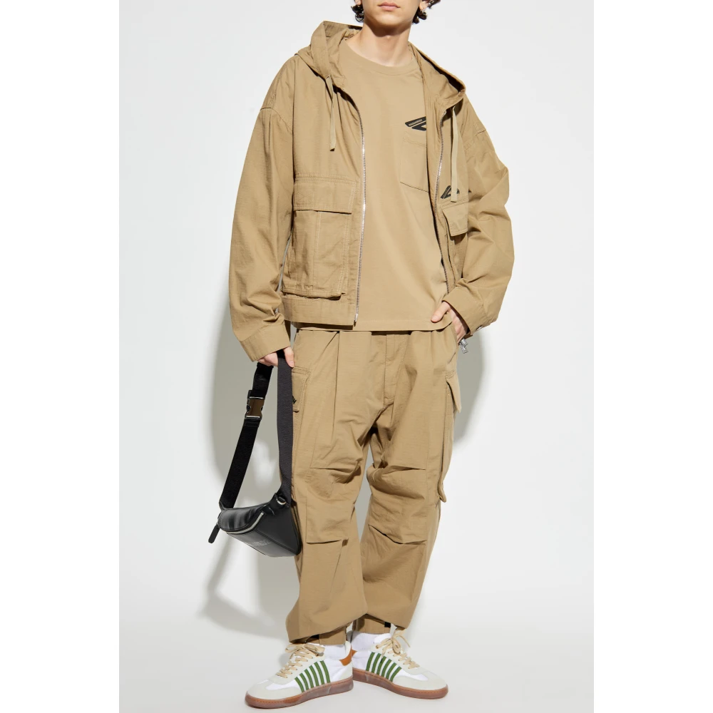 Dsquared2 Lichte capuchonjack Beige Heren