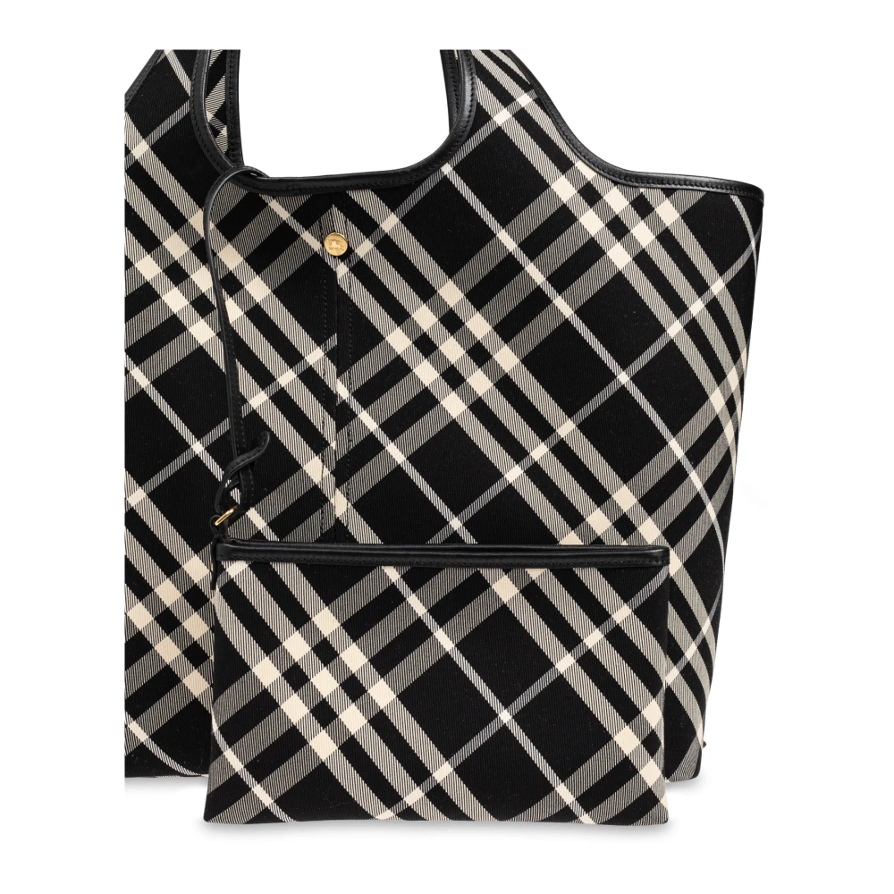 Burberry Tas type Shopper Black Dames