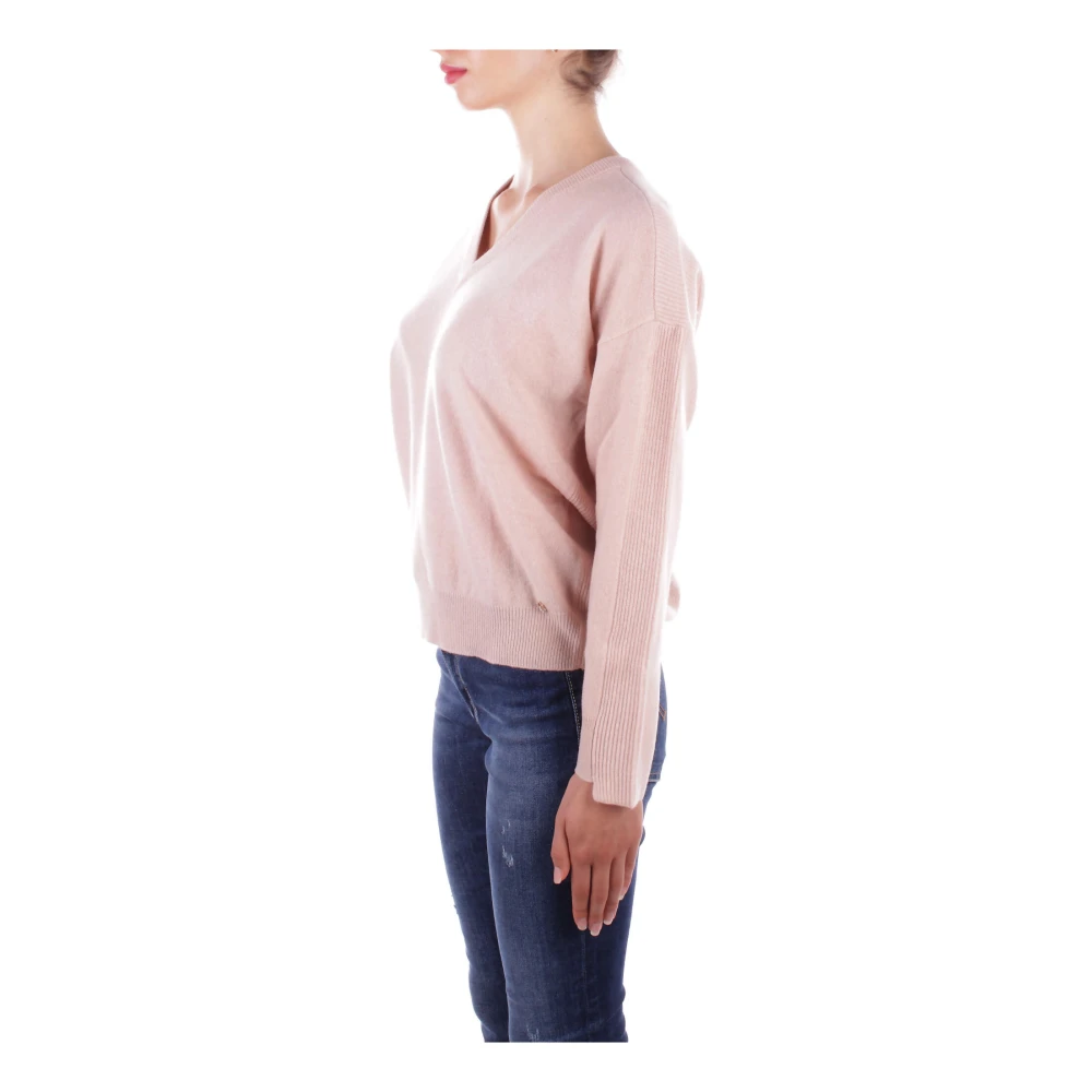 Liu Jo Roze Logo Trui Collectie 1 Pink Dames