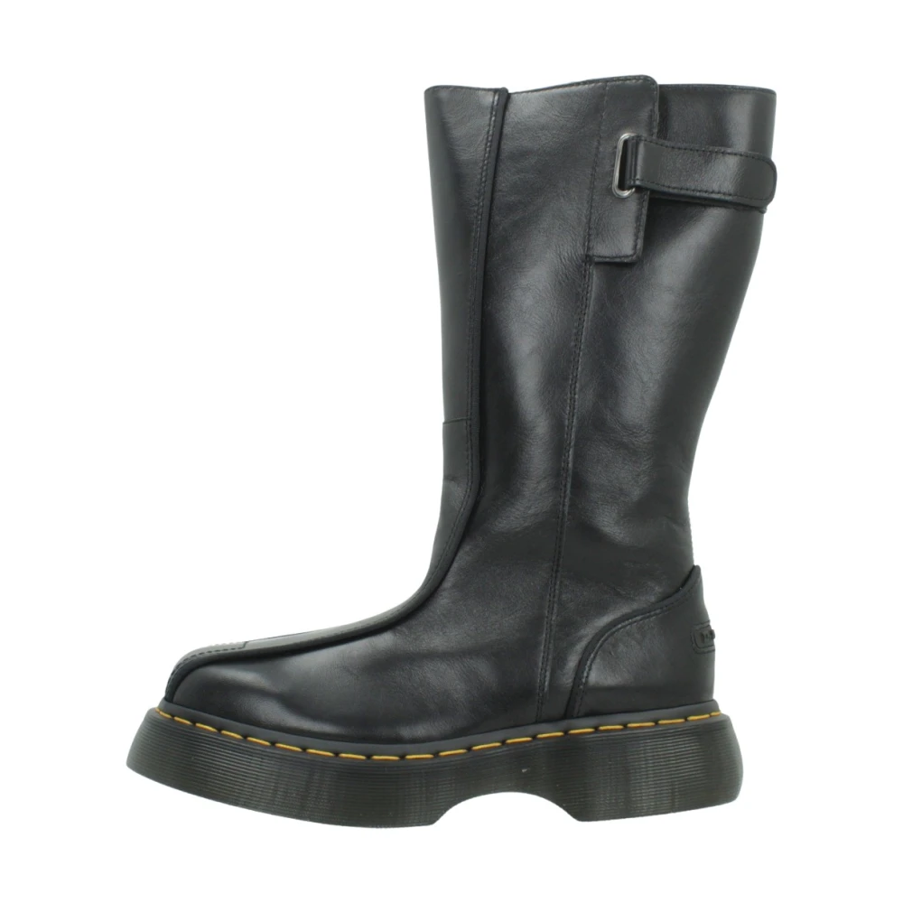 Dr. Martens Stivali Buzz Hi Pelle Gloss Nero Donna Taglia 37 - Immagine 6