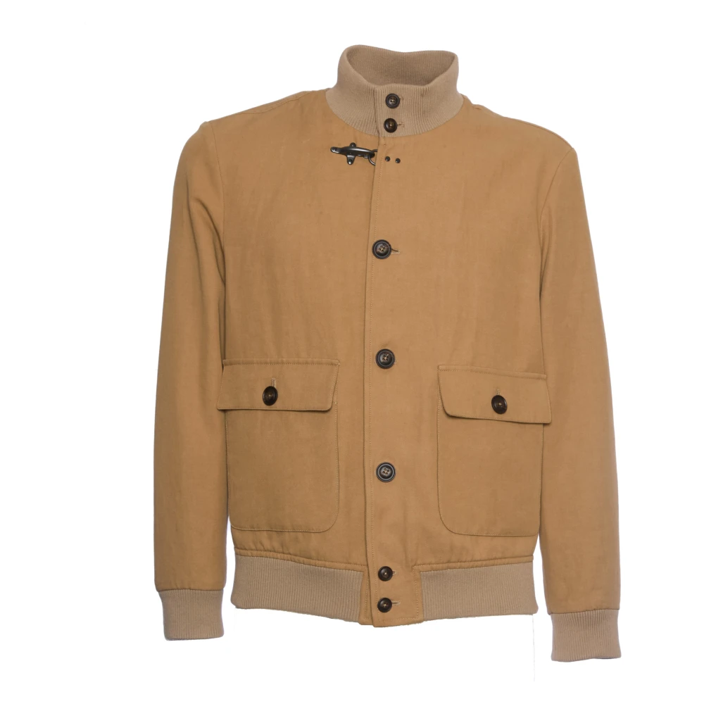 Fay Men's Brown Bomber Jacket