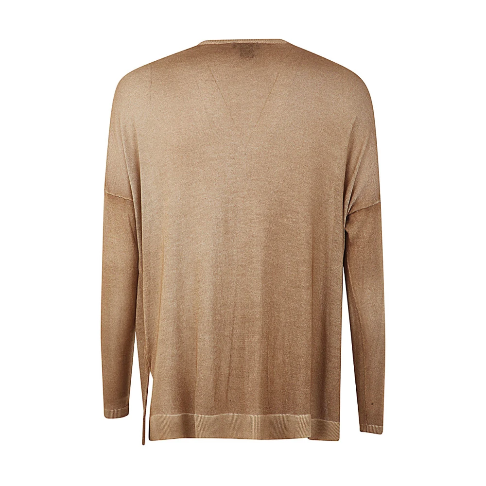 Avant Toi Cork Elegant T-Shirt Brown Dames