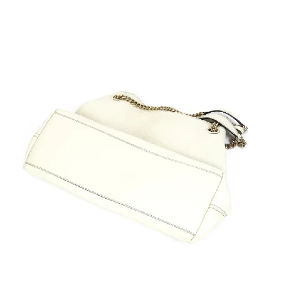 Gucci Vintage Pre-owned Fabric gucci-bags Beige Dames