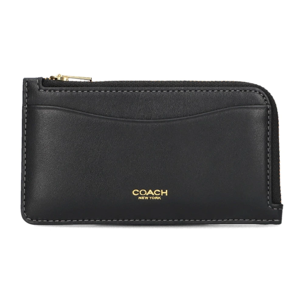 Coach Zwarte New York Zip Portemonnee Black Dames