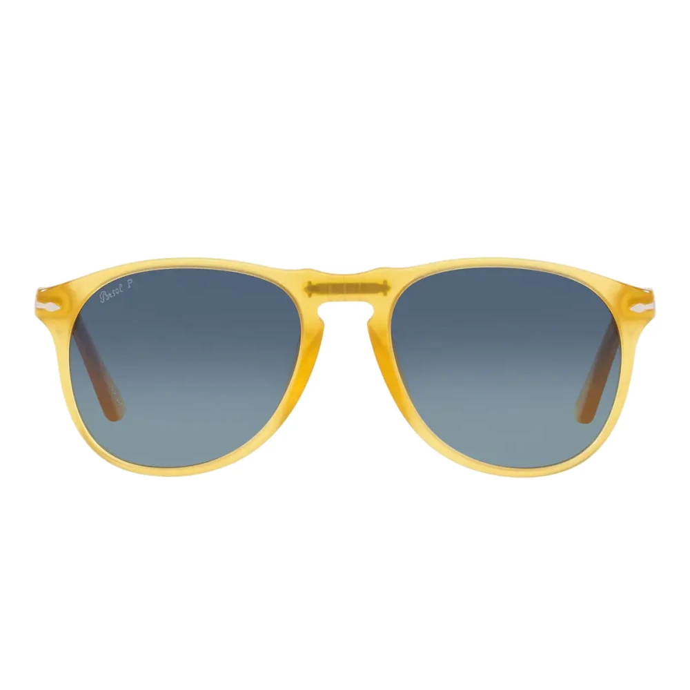 Persol Man Sunglass PO9649S - Frame color: Honey, Lens color: Light Blue - Image 6