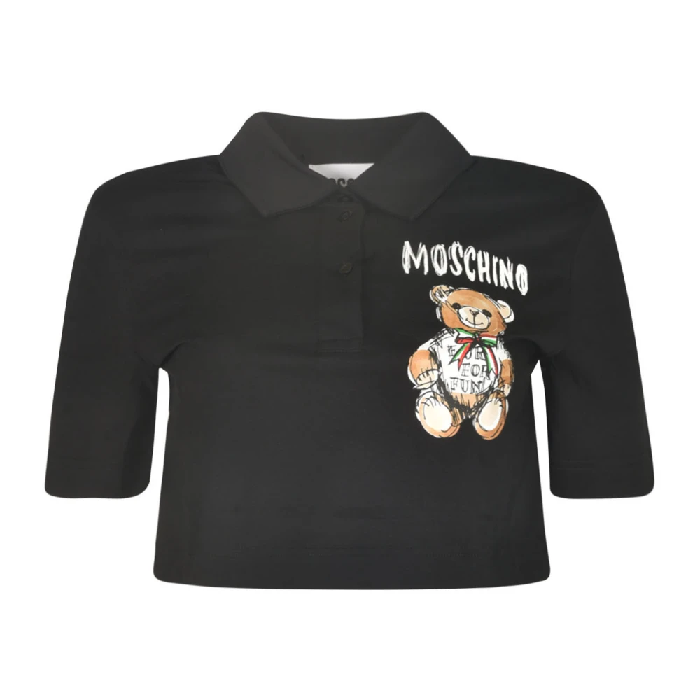 Moschino Stijlvolle T-shirts en Polos Black Dames