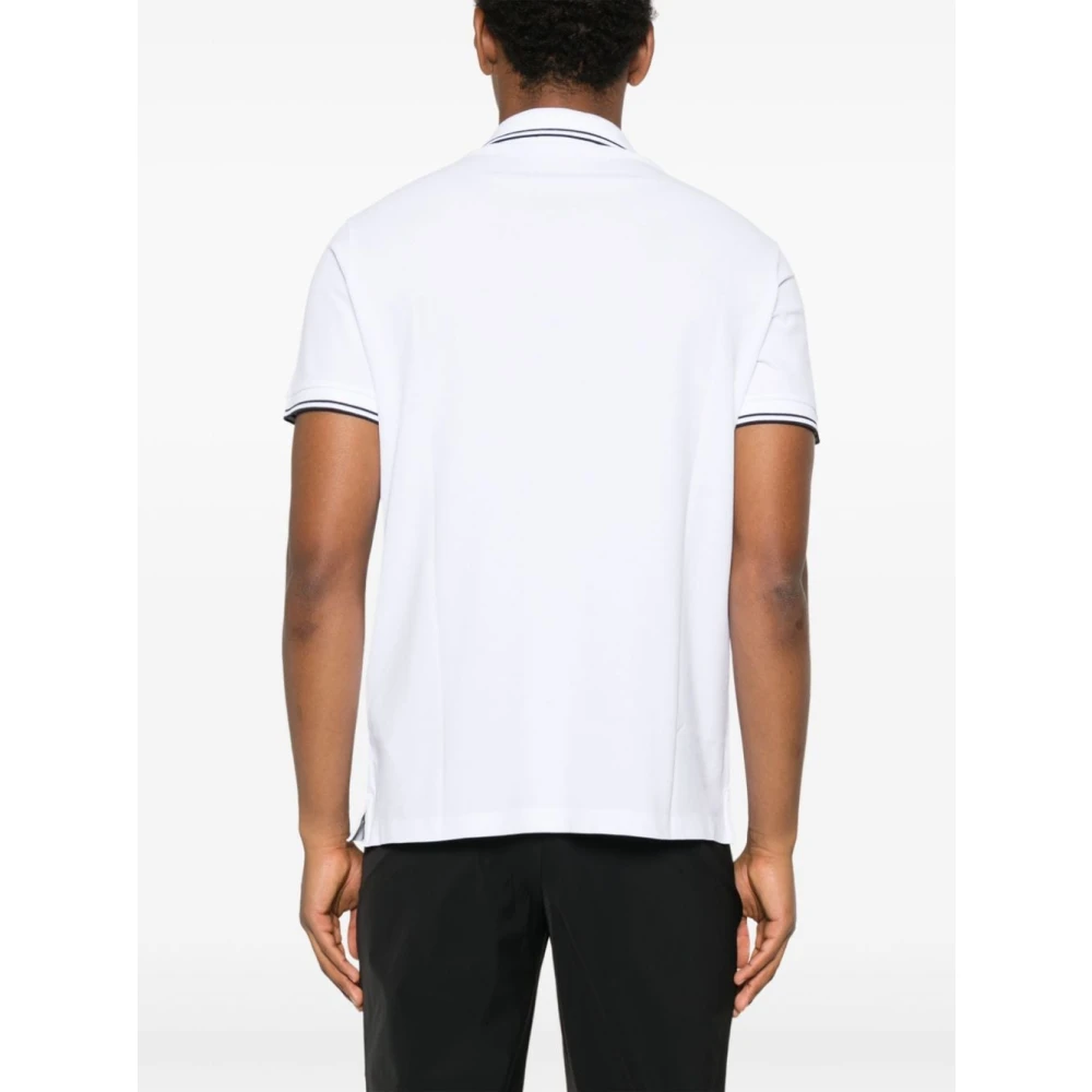 Stone Island Wit Organisch Katoenen Poloshirt White Heren