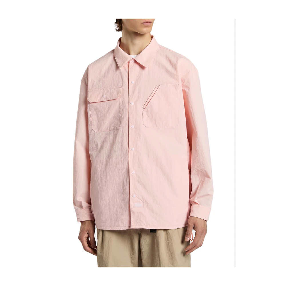 Dickies Oversized Casual Shirt in Roze Pink Heren