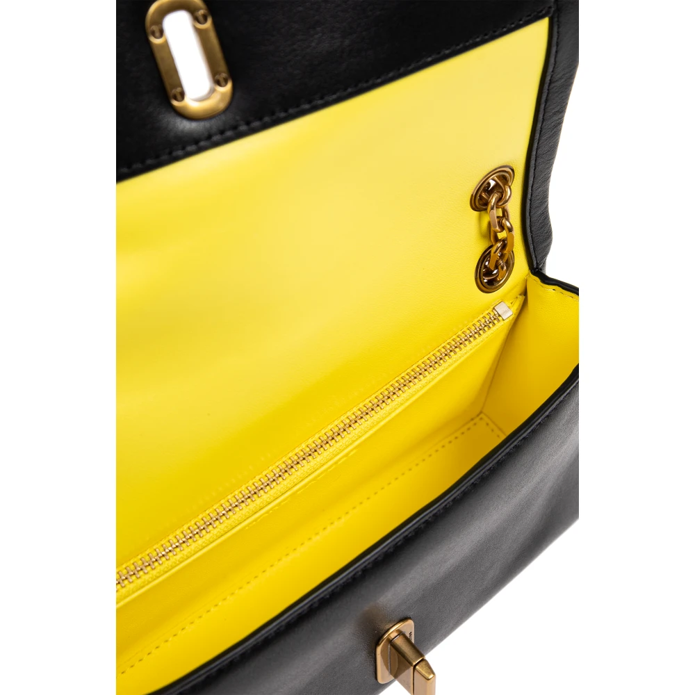 Marc Jacobs Leren schoudertas Black Dames