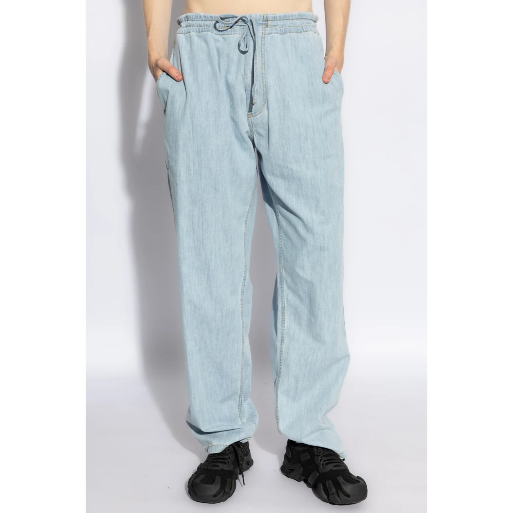 Bottega Veneta Loszittende denim broek Blue Heren