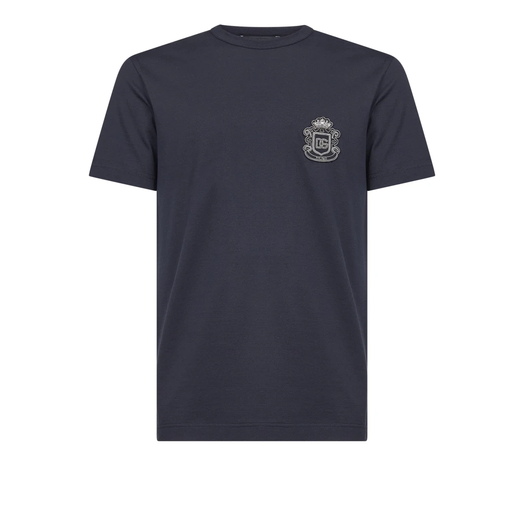 Dolce & Gabbana Men's Blue T-Shirts, 4XL, Classic Fit T-Shirt