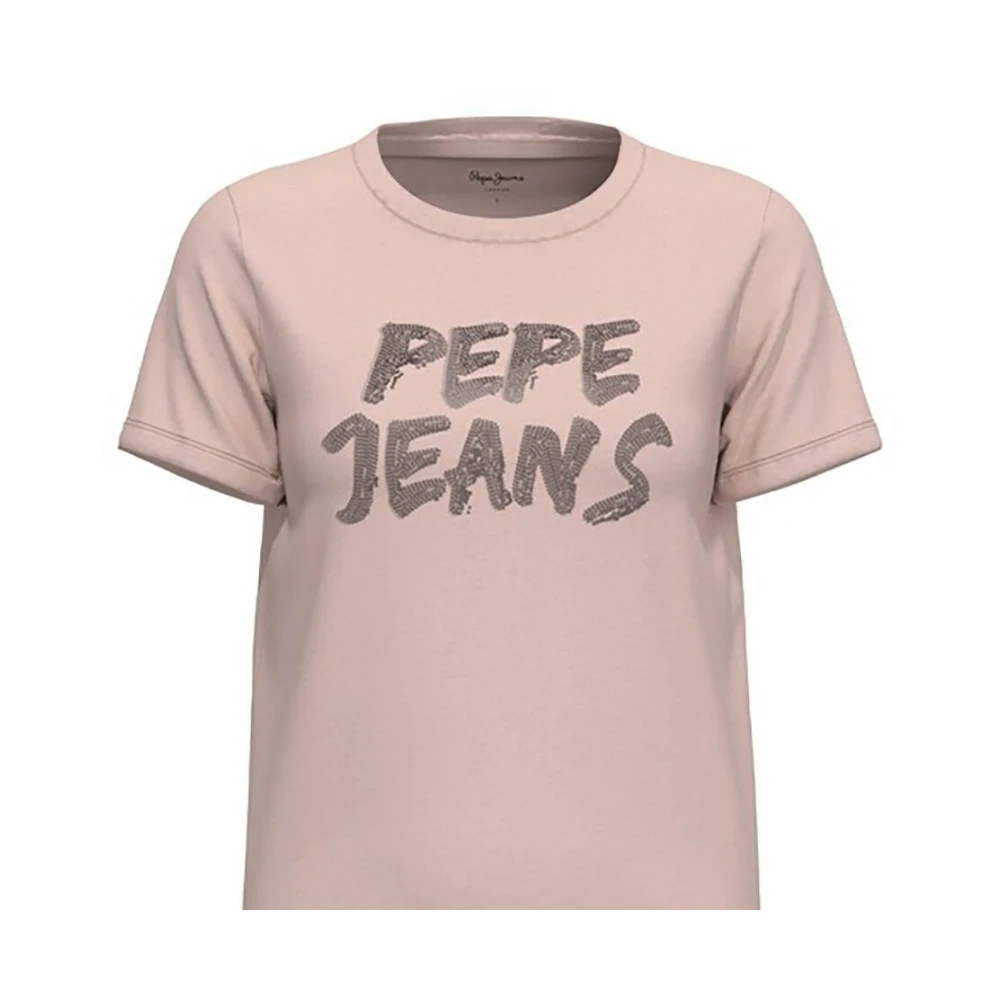Pepe Jeans Stijlvolle T-shirt Pink Dames