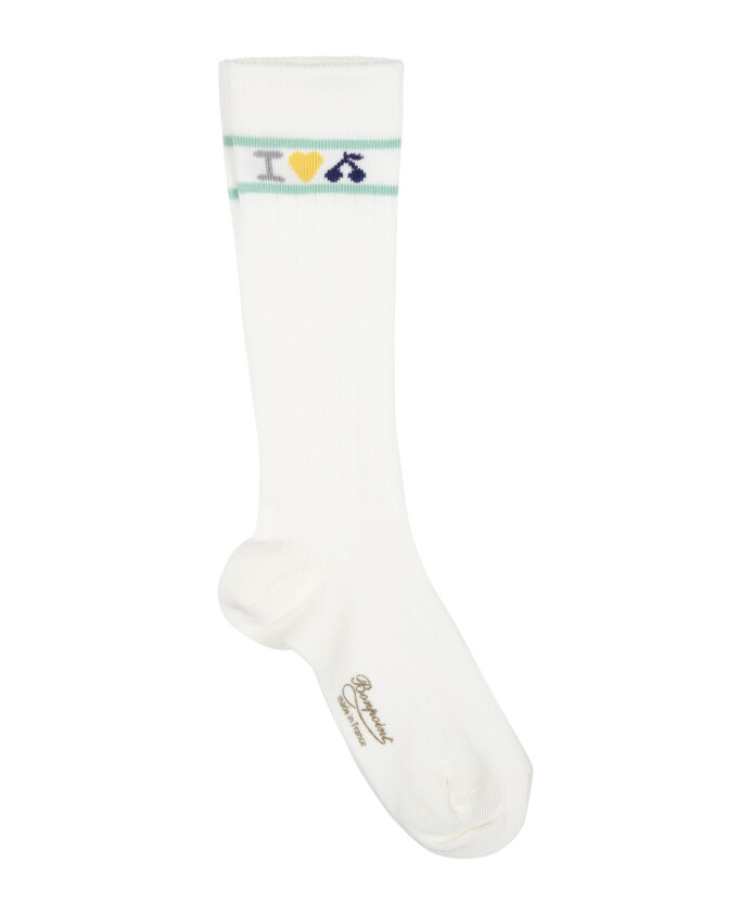 chaussettes-terry-blanches-avec-imprime-cerise