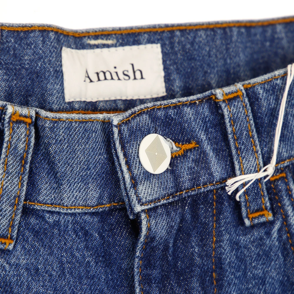 Amish Stone Wash Denim Dames Jeans Blue Dames