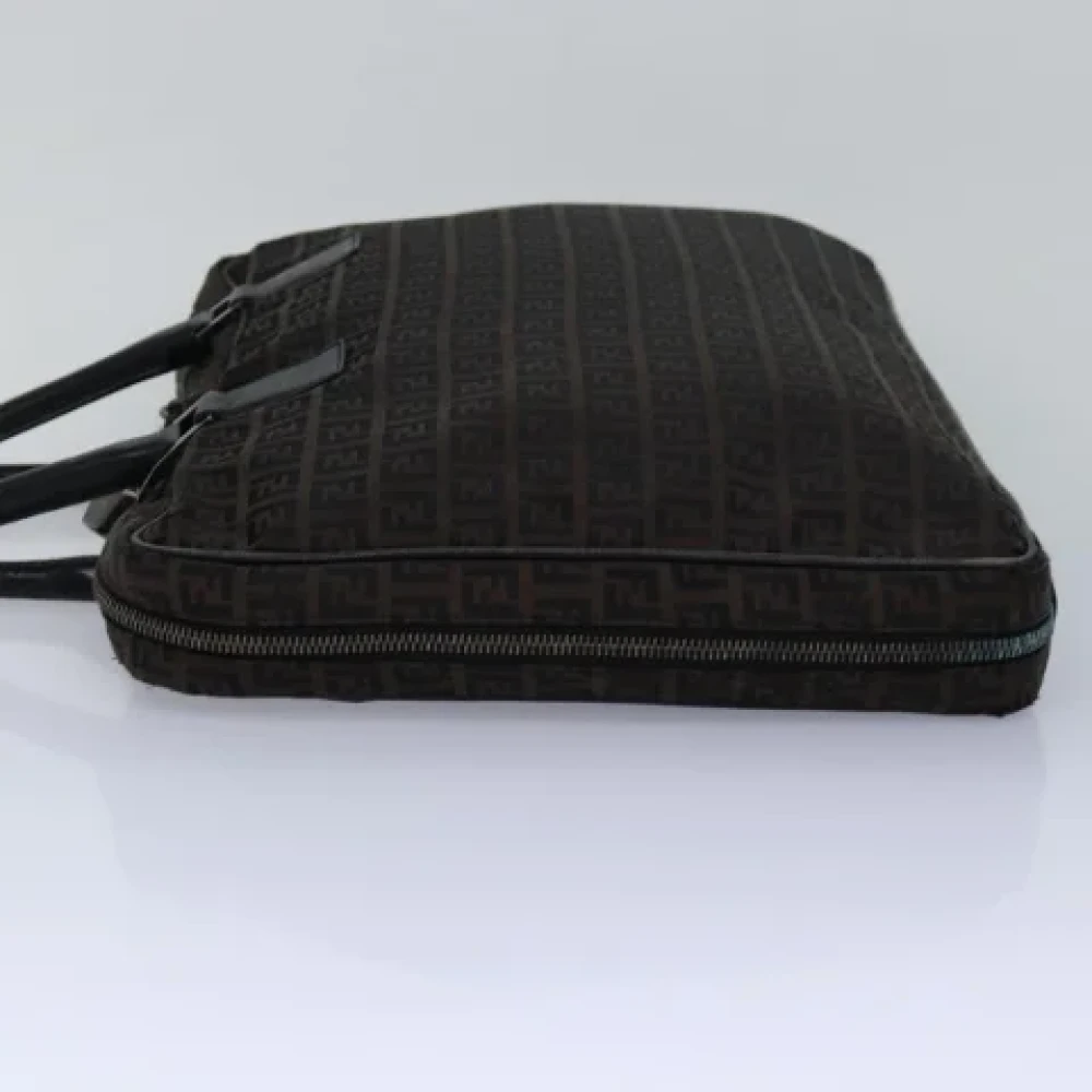 Fendi Vintage Pre-owned Canvas handbags Brown Dames