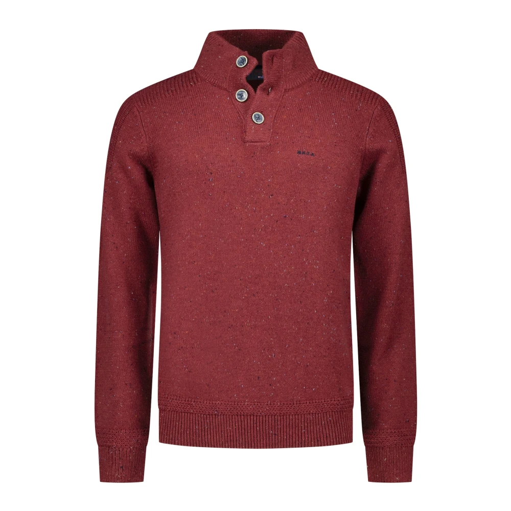 NZA Pullover Mocker Conor Melange Kirschrot Rot Größe L - Bild 3