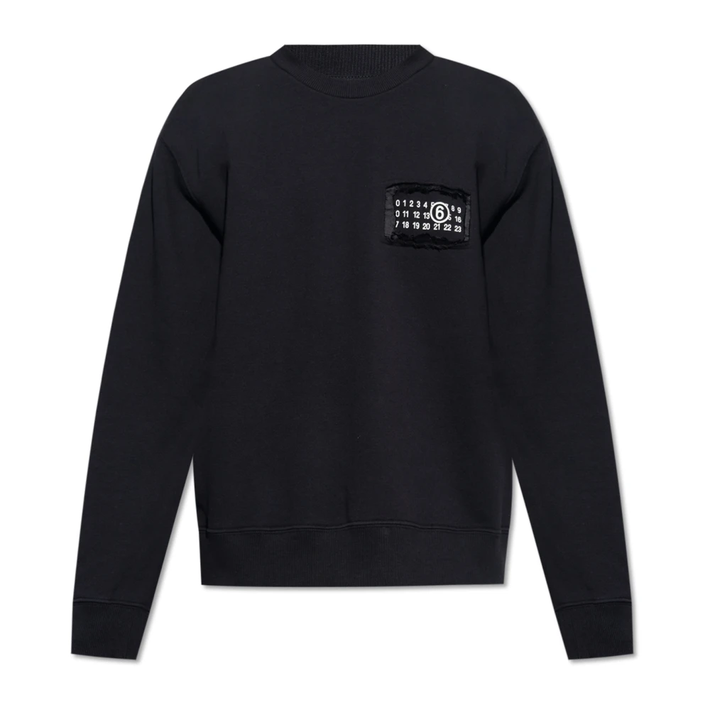 MM6 Maison Margiela Sweatshirt met logo Black Heren