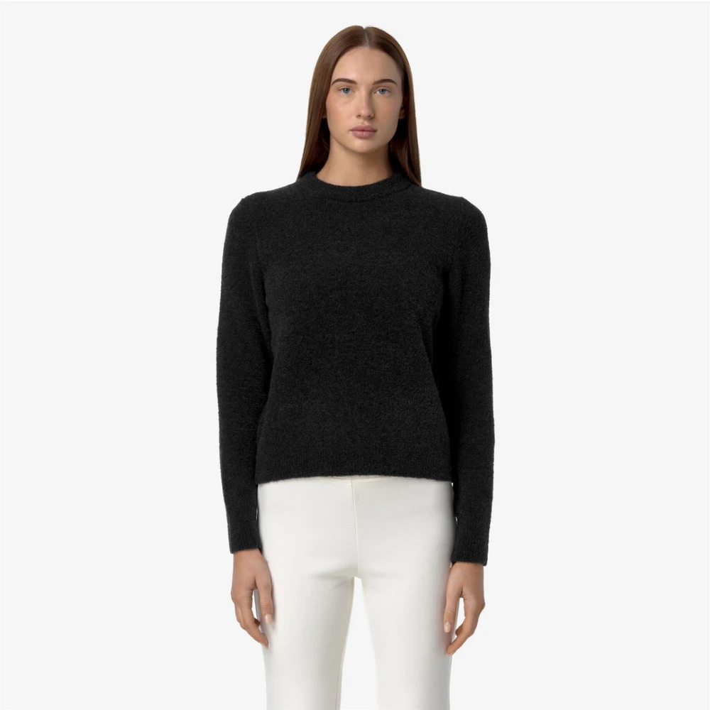 K-way Zwart Grijs Sweatshirt A1X Black Dames
