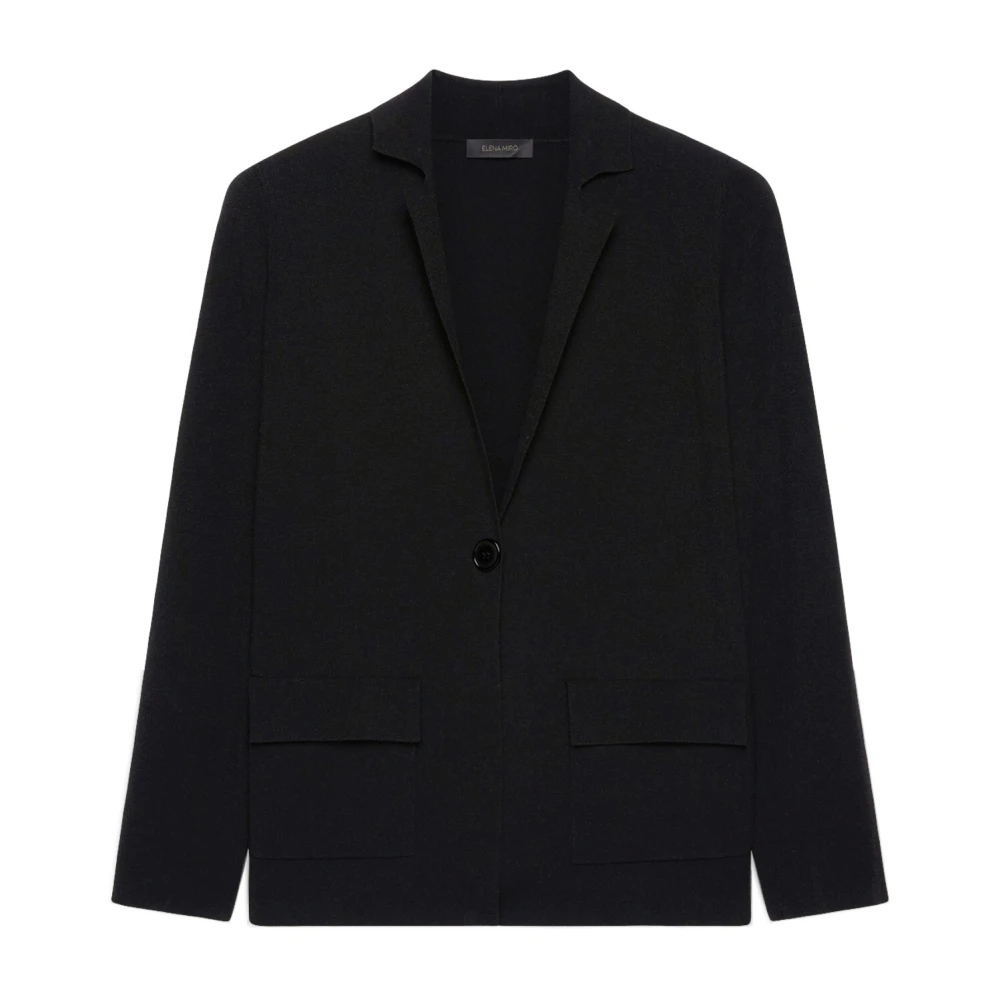 Elena Mirò Jas gemaakt van Ecovero™ Viscose Black Dames