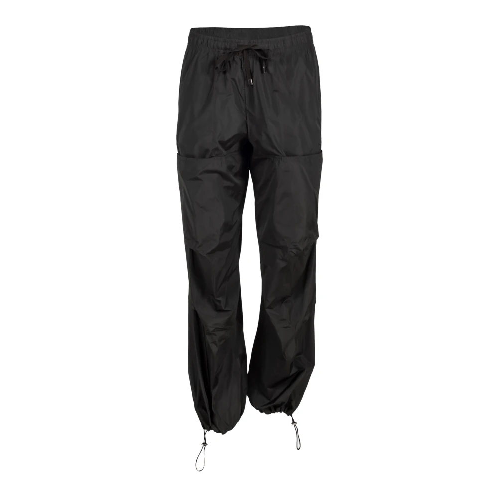 Liviana Conti Donkergroene Taffeta Trekkoordbroek Green Dames