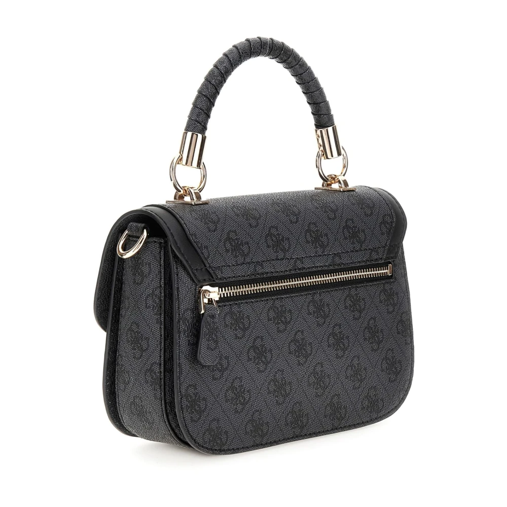 Guess Nolana Sml Girlfrien Schoudertas Steenkool Black Dames