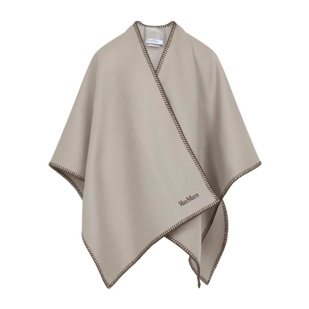 Max Mara Beige Colomba Cape Cintura - Female - Ponchos - One Size - Jackets