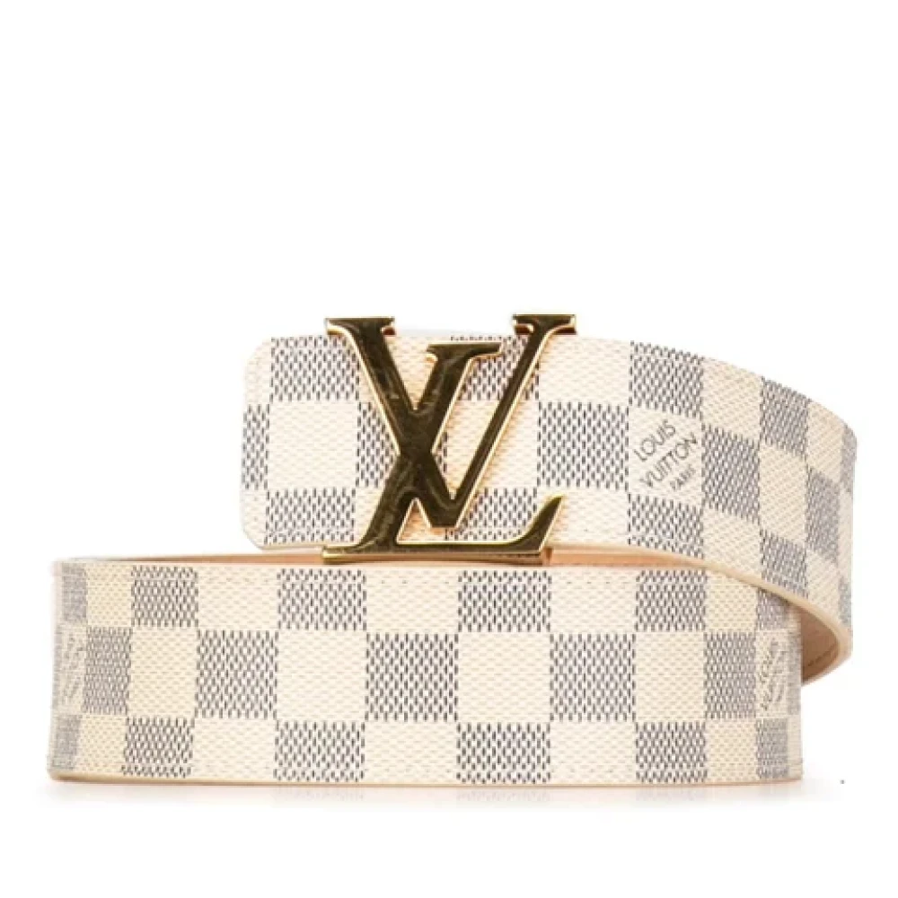 Louis Vuitton Vintage Pre-owned Leather belts White Dames