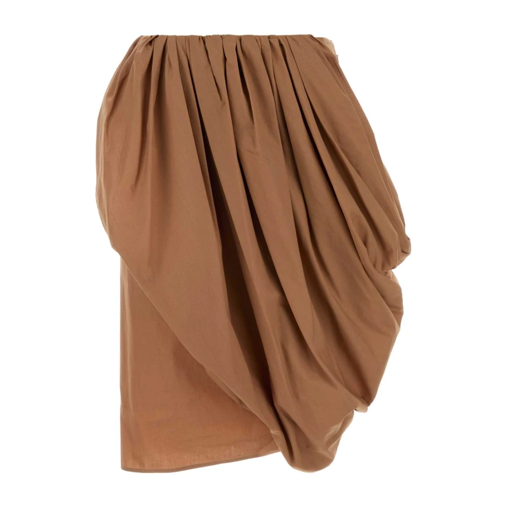 Chloé Women's Pink Short Skirts, S, Draped Pleated Skirt