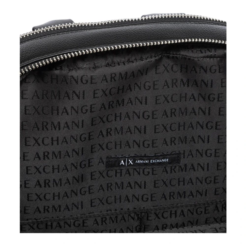 Armani Exchange Zwarte Herenrugzak Stijlvol en Praktisch Black Heren