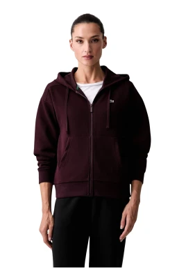 Zip-Up Piqué Hoodie