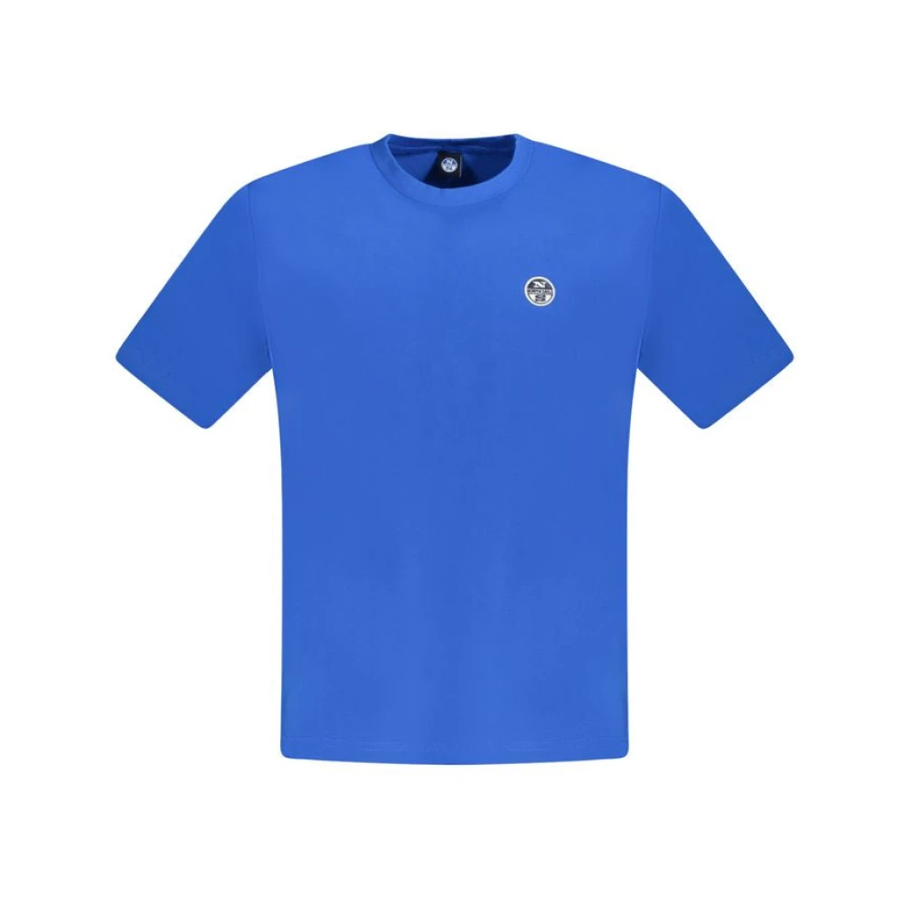North Sails Blauw Katoenen T-shirt Blue Heren