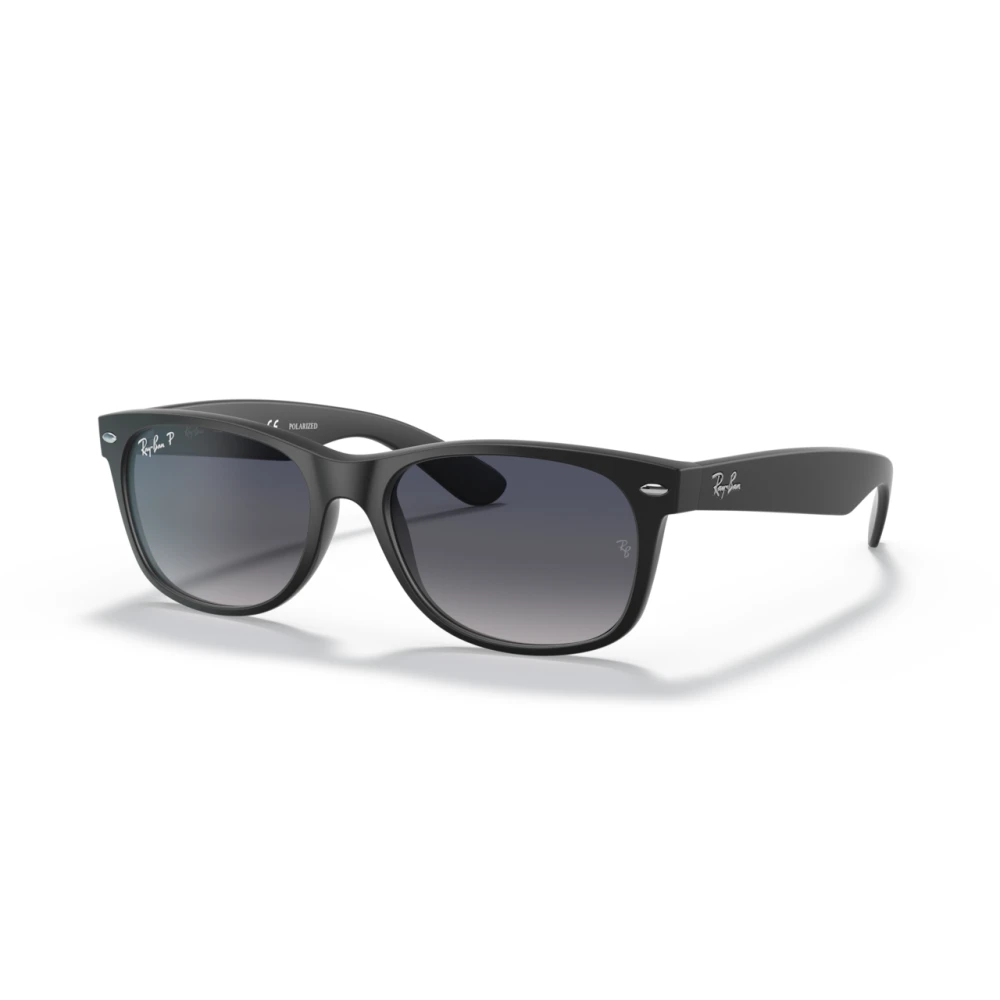 Ray-Ban Unisex Sunglass New Wayfarer Classic - Frame color: Black, Lens color: Blue Gradient Polarized - Image 4
