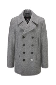 Churchill Reefer Peacoat Szary-XS