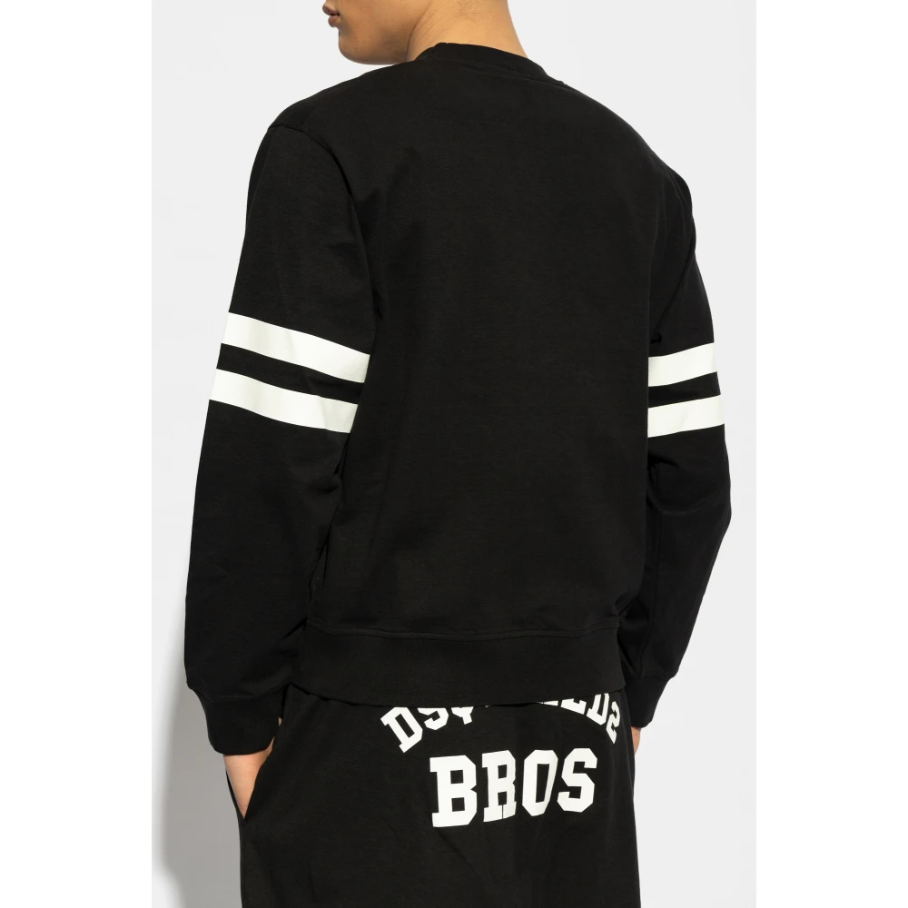 Dsquared2 T-shirt met logo Black Heren
