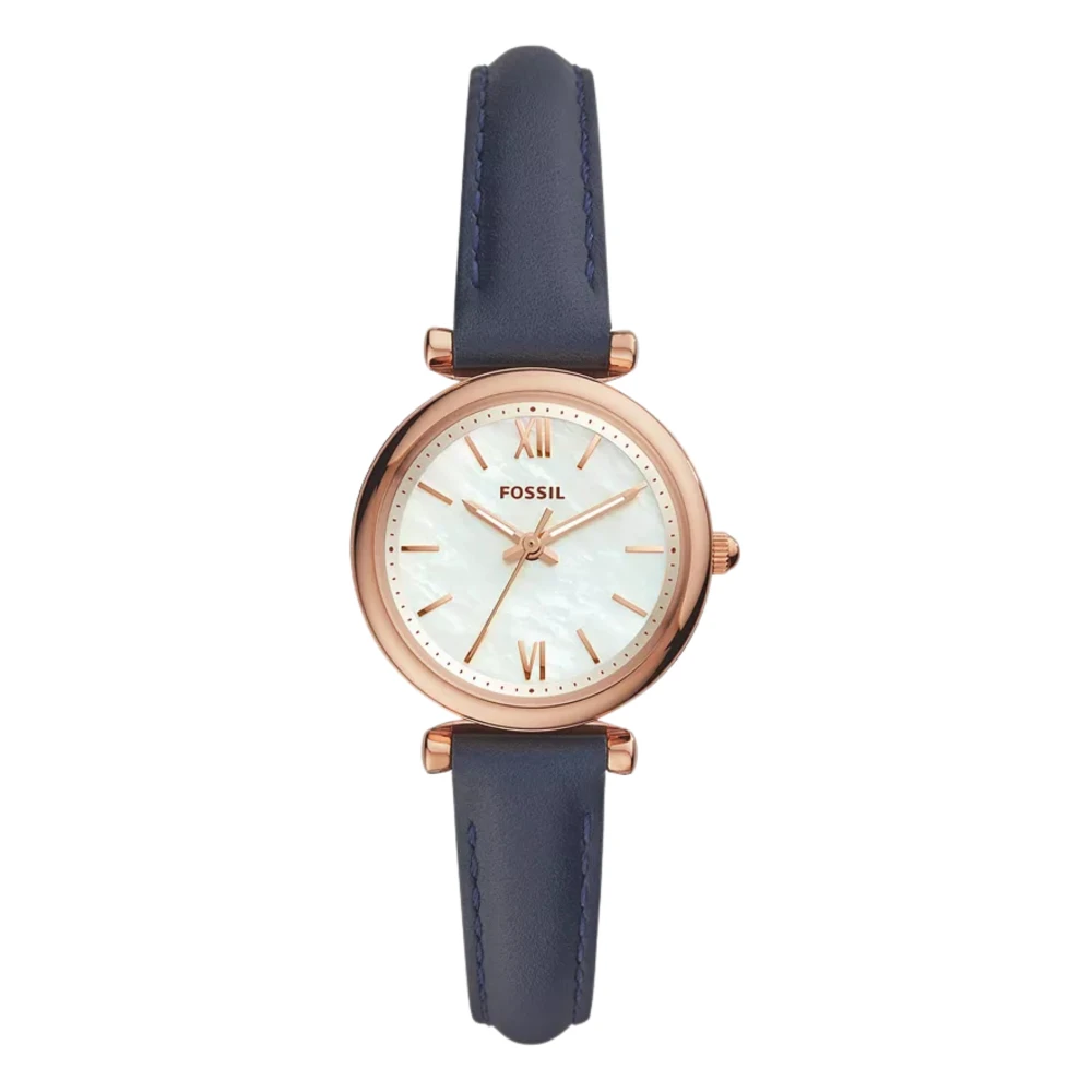 Fossil Blu Orologio Da Polso, Carlie, (Orologio Analogico, 28 Mm) - Immagine 2