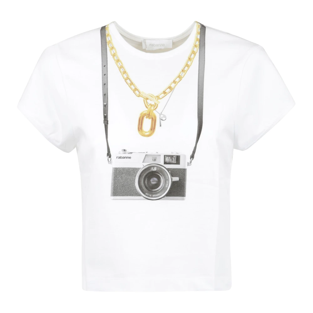 Paco Rabanne Casual Tee Shirt voor Mannen White Dames